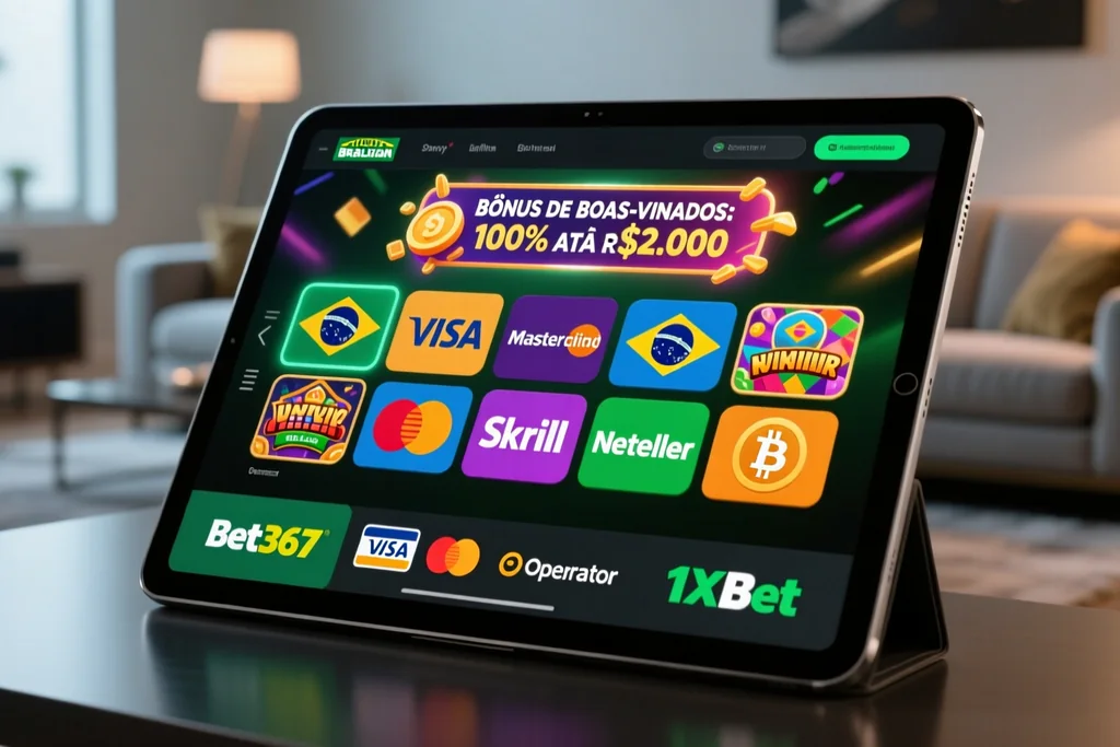 Caixa e pagamentos na Brazino777